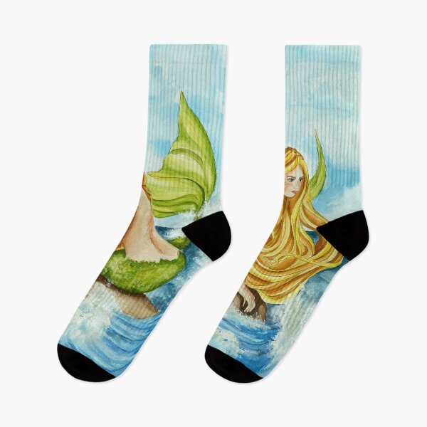 Item preview, blonde mermaid on the rock designed and sold by DariaCeppelli.