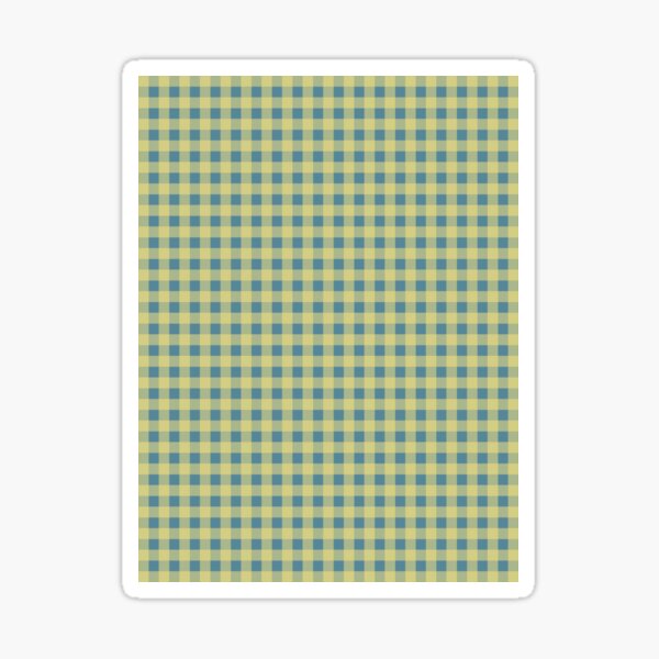 Item preview, Gingham Check Pattern in Butter Yellow and Air Force Blue designed and sold by kierkegaard.