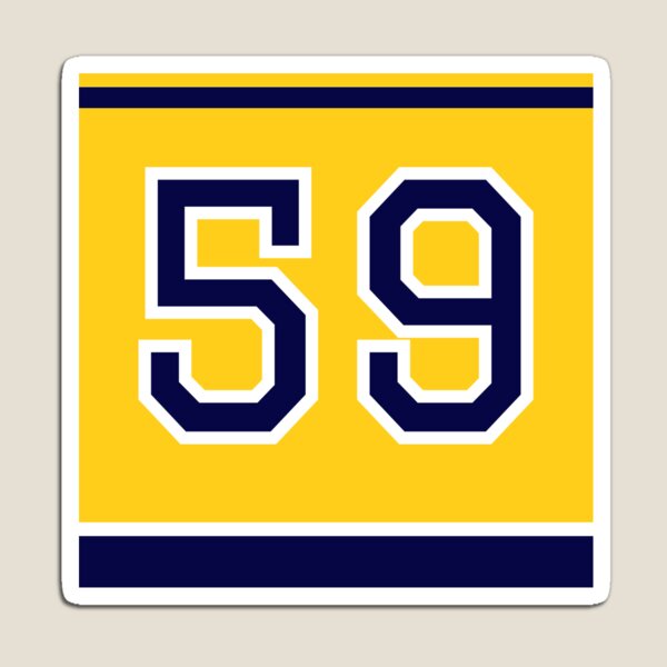 Aperçu de l'œuvre Maillot Domicile Roman Josi 2024-2025 créée et vendue par Hockey Flair.