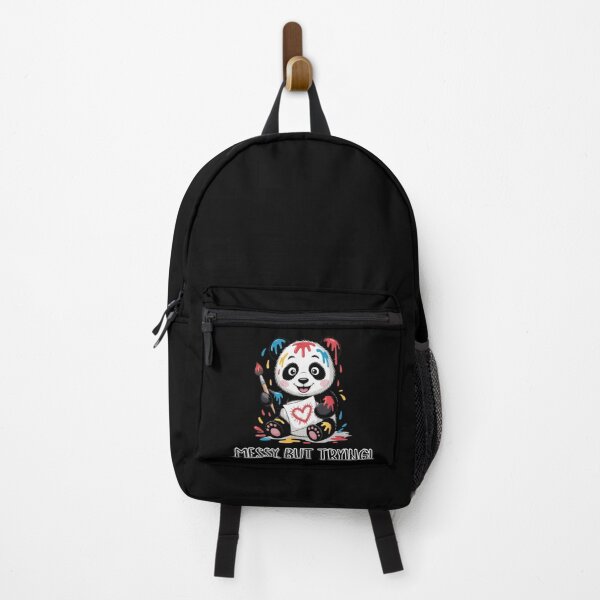 Item preview, Messy But Trying | Painting Panda  designed and sold by suescircus.