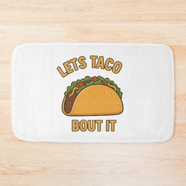 Item preview, Funny Tacos Pun - Let’s Taco Bout It Cartoon Design designed and sold by Blurbean.