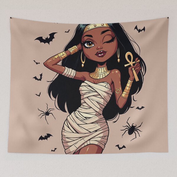 Item preview,  Mummy Girl Ancient Egyptian Queen Halloween design designed and sold by Vintage Designs +.