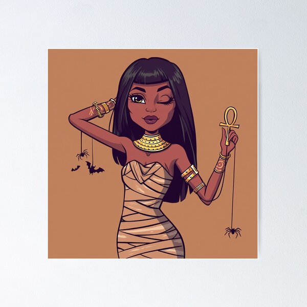 Item preview, Mummy Girl Ancient Egyptian Queen Halloween design designed and sold by Vintage Designs +.