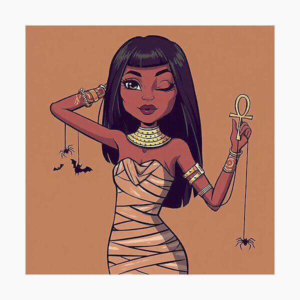 Item preview, Mummy Girl Ancient Egyptian Queen Halloween design designed and sold by Vintage Designs +.