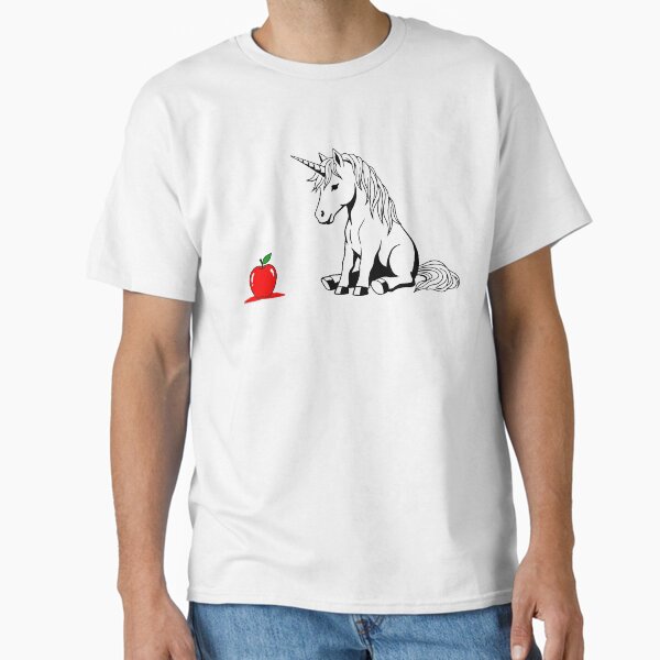 Item preview, Unicorn and apple designed and sold by MargLandmeter.