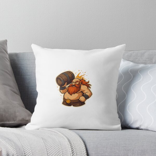 Item preview, “Barrel Brawler – Fantasy Tavern Warrior Art” designed and sold by LeagueMarket.