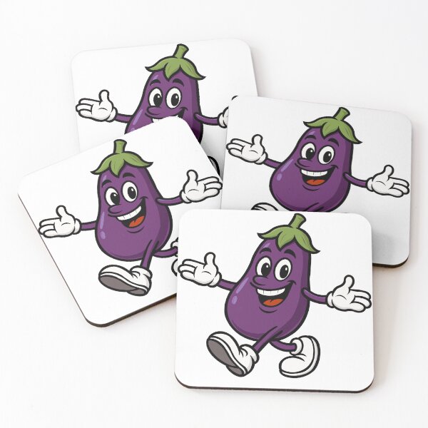 Item preview, Sassy Eggplant – Cartoon Confidence in Veggie Form designed and sold by newyorkwala.