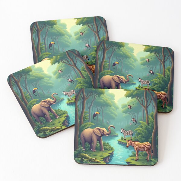 Item preview, Jungle, River, Animals, Life designed and sold by 1R6V.
