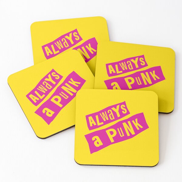 Item preview, Always a Punk – Ransom‑Style Cutout Typography on Vibrant Pink designed and sold by Rodney's Marketplace.