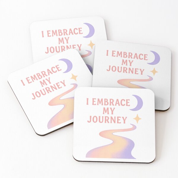 Item preview, I Embrace My Journey – Self-Growth Aesthetic Quote Design designed and sold by VIBE CRAFT STUDIO.