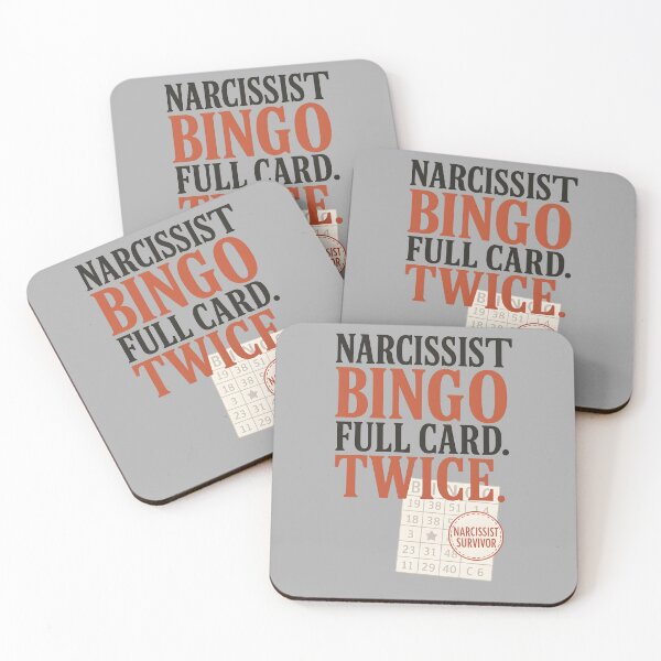 Item preview, Narcissist Bingo Full Card Twice Funny Survivor Empowerment Design designed and sold by Shoot-The-Moon.