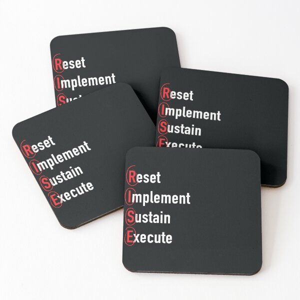 Item preview, RISE. Reset Implement Sustain Execute designed and sold by VanillaBlankCanvas.