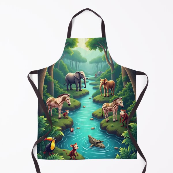 Item preview, Jungle Animals near river designed and sold by 1R6V.