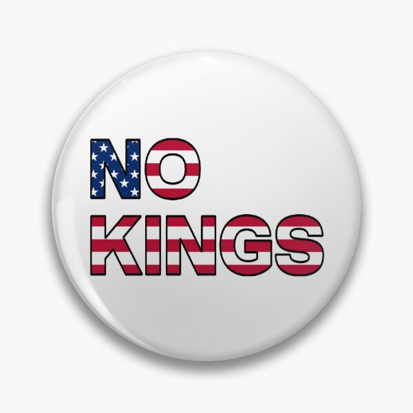 Item preview, NO KINGS – American Flag Anti-Monarchy Statement designed and sold by LeftAF.
