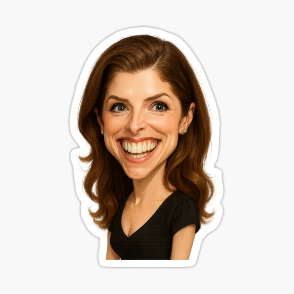 Aperçu de l'œuvre Caricature d'Anna Kendrick créée et vendue par The Caricature Shop.