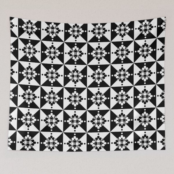 Item preview, Regal Black and White Larger Print Alternating Floral Bowties designed and sold by Here's To Endless Possibilities.