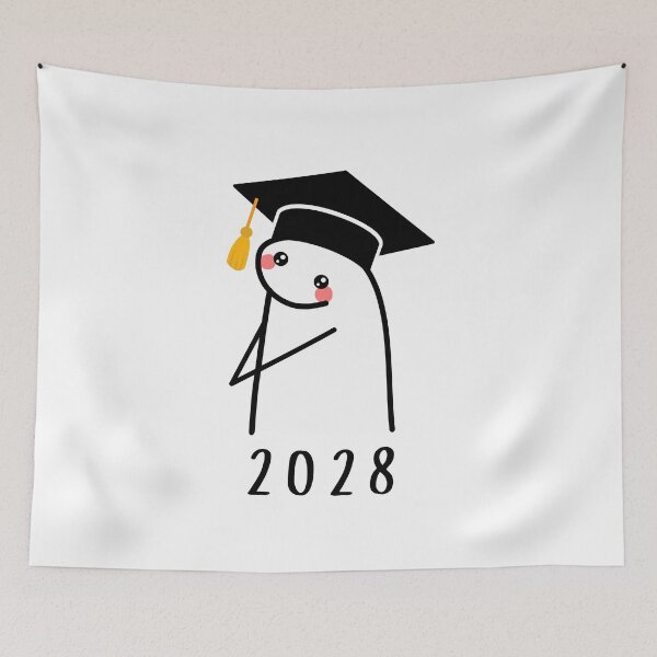 Item preview, Graduation pose doodle 2028 designed and sold by QUOT-s.
