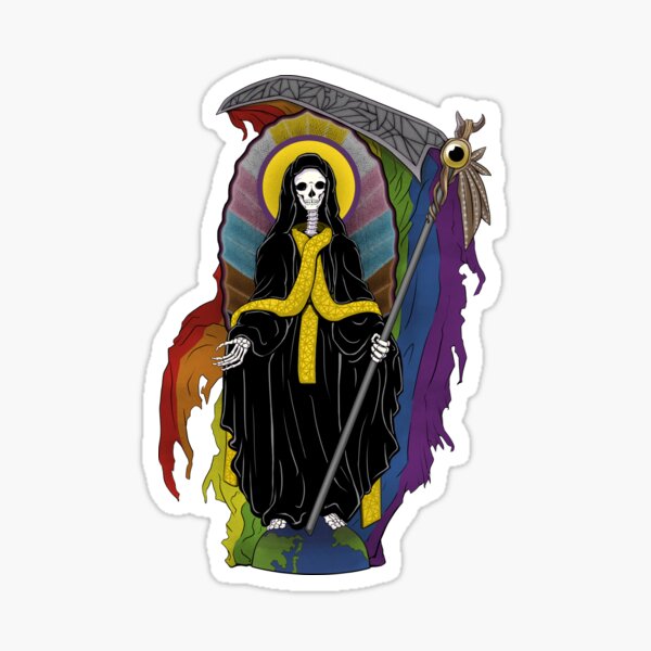 Aperçu de l'œuvre Santa Muerte (version Pride) créée et vendue par Rustburn.