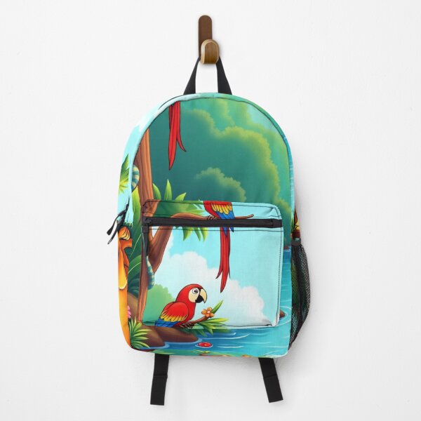 Item preview, A vibrant collection of jungle animals in their natural habitat designed and sold by 1R6V.