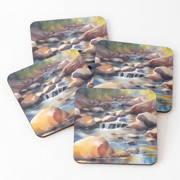Item preview, Rocky Creek with Sunlight designed and sold by CalmnessbyChoice.