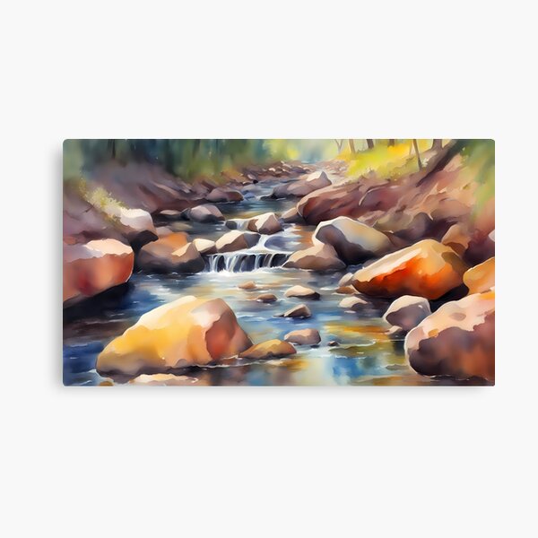 Item preview, Rocky Creek with Sunlight designed and sold by BookCovered.