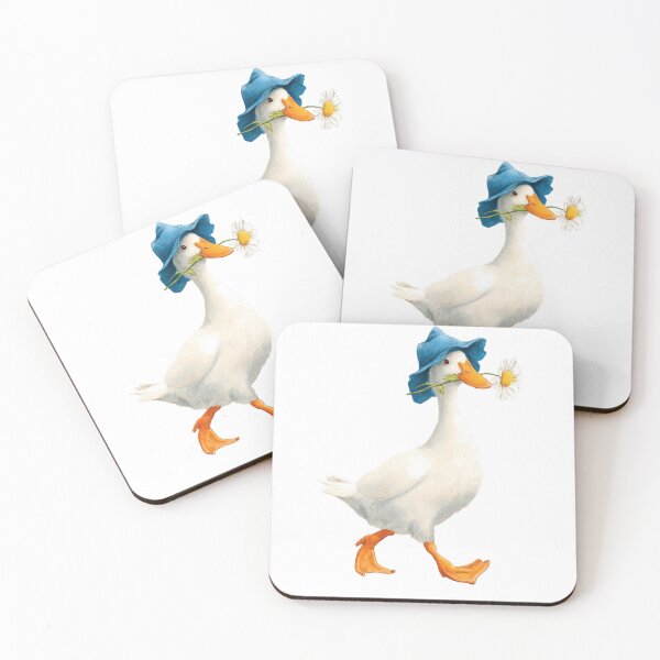 Item preview, White Duck With Daisy designed and sold by xiao xuans.