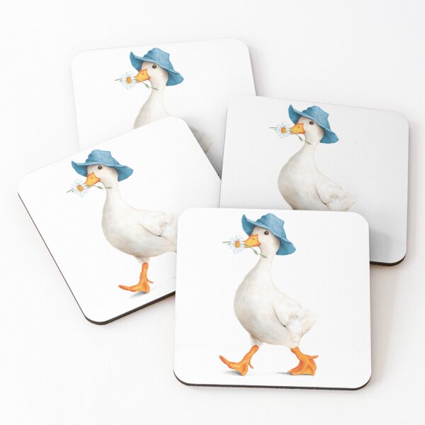 Item preview, White Duck With Daisy designed and sold by xiao xuans.