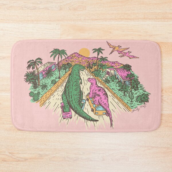 Item preview, Palm Springs Dinosaurs Sunset Scene designed and sold by illucalliart.