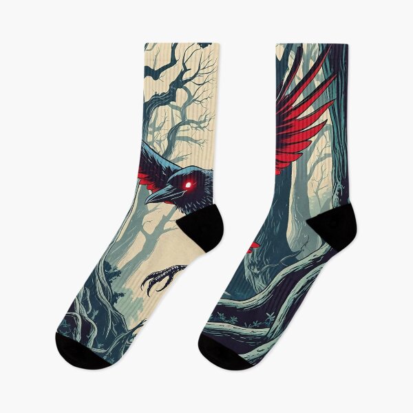 Artikelvorschau, Wodans Rabe, Rabe im alten Wald, Skythenkopf-Design entworfen und verkauft von Scythianshead .