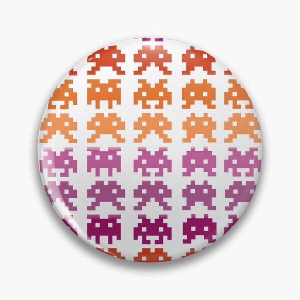 Item preview, PRIDE Collection: Lesbian Space Invaders designed and sold by Rebecca Creates....