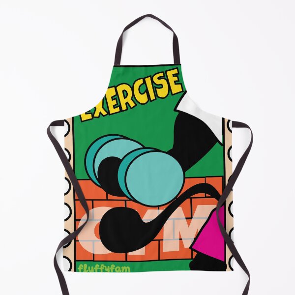 Item preview, Black cat exercising at the gym stamp designed and sold by fluffyfamcraft.
