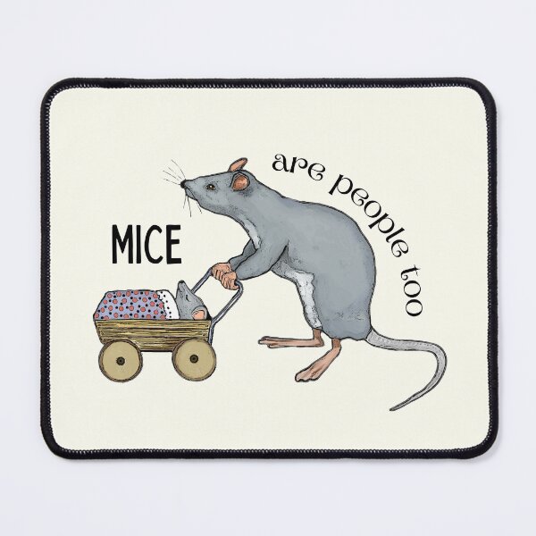 Item preview, Mice are People Too with Mommy Mouse and Baby Carriage designed and sold by JoyfulWhimsy.