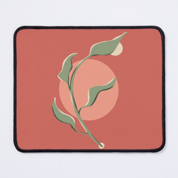 Item preview, Minimalist plant with circles - red green designed and sold by Vaekra.