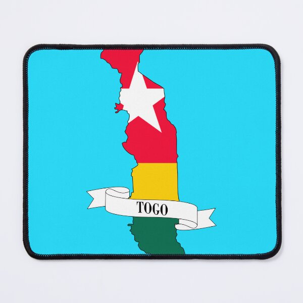 Item preview, Flag map of Togo designed and sold by visual adventures.