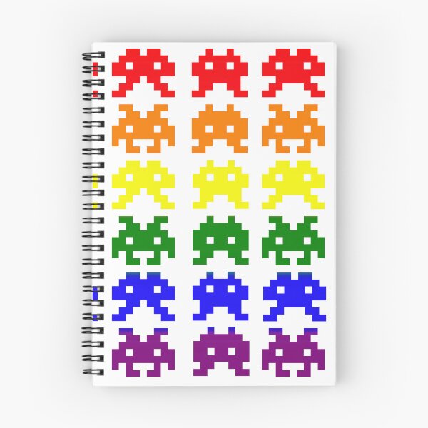 Item preview, PRIDE Collection: Rainbow Space Invaders designed and sold by Rebecca Creates....