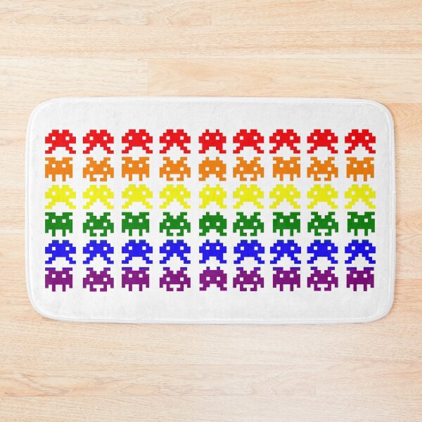 Item preview, PRIDE Collection: Rainbow Space Invaders designed and sold by Rebecca Creates....