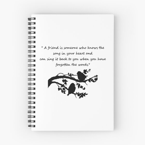 Item preview, Friend Quote Song in my Heart Birds designed and sold by countrymouse.