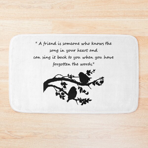 Item preview, Friend Quote Song in my Heart Birds designed and sold by countrymouse.
