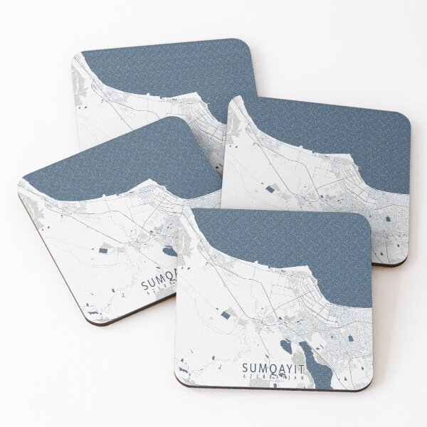 Item preview, Sumqayit City Map of Azerbaijan - Coastal designed and sold by deMAP.