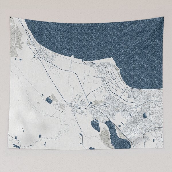 Item preview, Sumqayit City Map of Azerbaijan - Coastal designed and sold by deMAP.