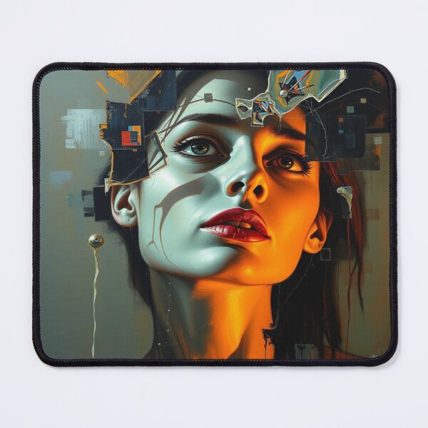 Item preview, Epic imperfection – Flawed beauty in abstract faces, where distortion becomes artistic expression designed and sold by FotoworldEdel.