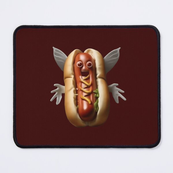Item preview, Whimsical Hot Dog with Wings and Hands designed and sold by Danivique.