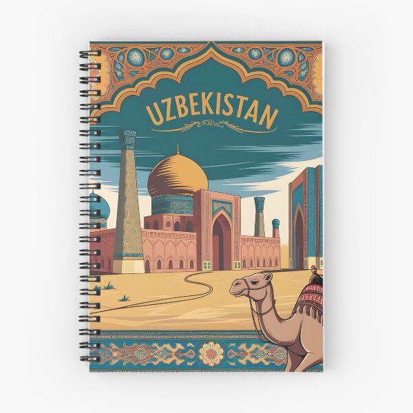Item preview, Uzbekistan Travel Poster: Registan in Ornate Vintage Glory designed and sold by LSVart.