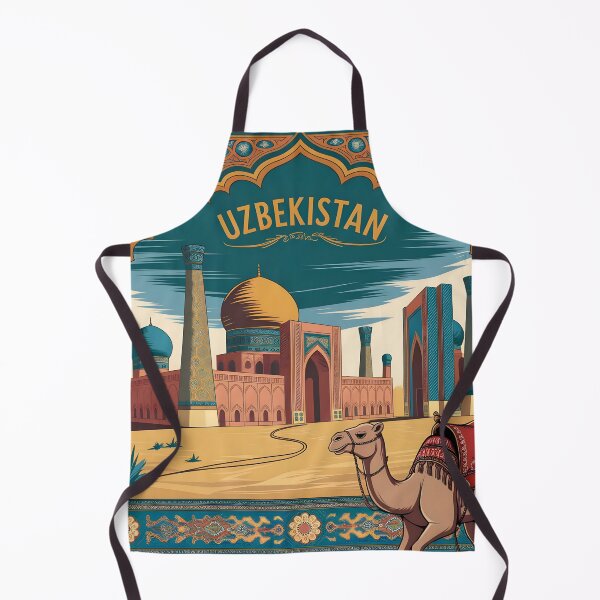 Item preview, Uzbekistan Travel Poster: Registan in Ornate Vintage Glory designed and sold by LSVart.