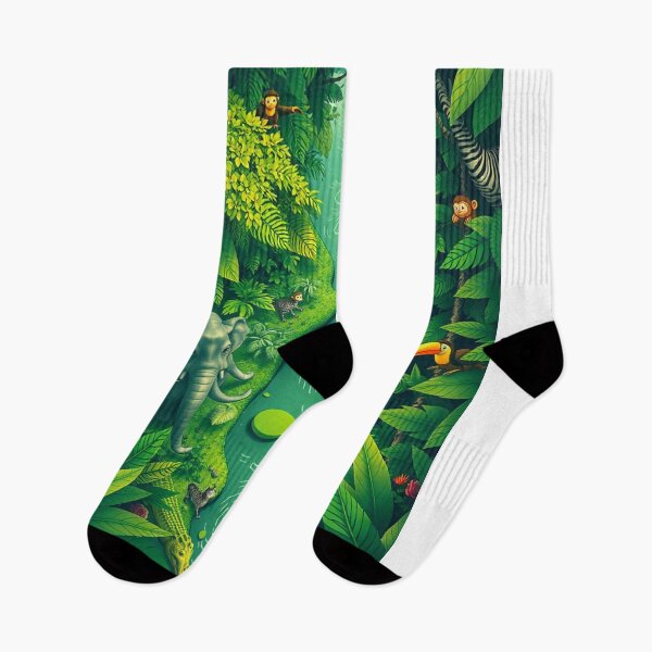 Item preview, Top-down view of a vibrant jungle teeming with life designed and sold by 1R6V.