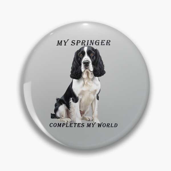 Artikelvorschau, Mein Springer vervollständigt meine Welt – English Springer Spaniel Art entworfen und verkauft von Pawtraitvibes.