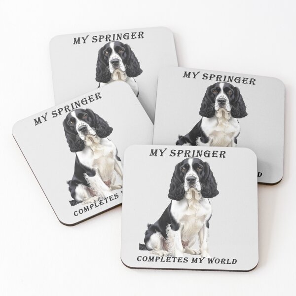 Item preview, My Springer Completes My World – English Springer Spaniel Art designed and sold by Pawtraitvibes.