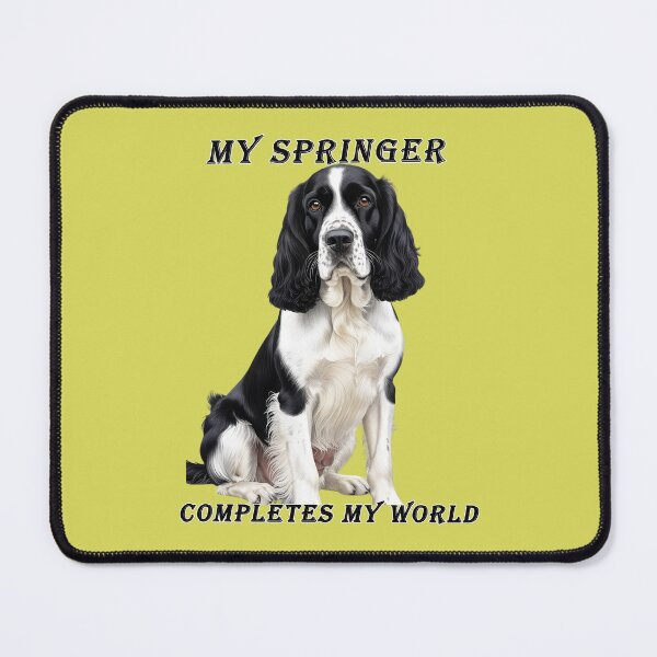 Item preview, My Springer Completes My World – English Springer Spaniel Art designed and sold by Pawtraitvibes.