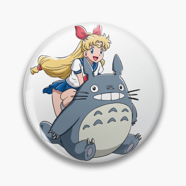 Item preview, Sailor Moon Riding Totoro designed and sold by pastel.moonwave.