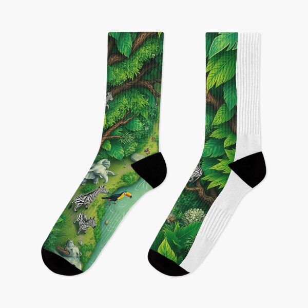 Item preview, Top-down view of a vibrant jungle teeming with life designed and sold by 1R6V.